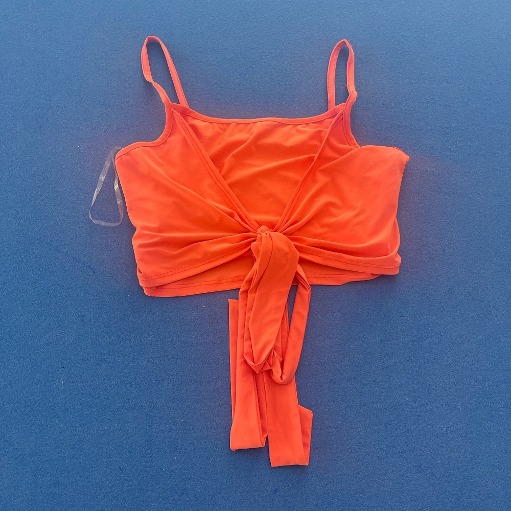 Womens Orange Crop Top